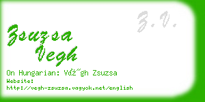 zsuzsa vegh business card